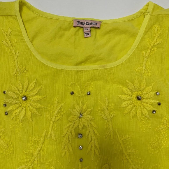 Juicy Couture - lace embroidered bling crop - size XS - Picture 5 of 8